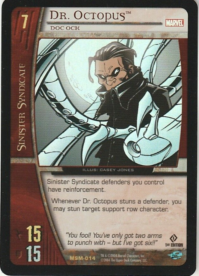 2004 Upper Deck Marvel Vs System #MSM-014 Dr. Octopus Hologram (1st Edition)!