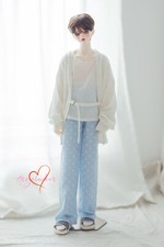 1/4 1/3 Uncle BJD Clothes Casual Outfit Homewear Cardigan T-shirt Pants Socks