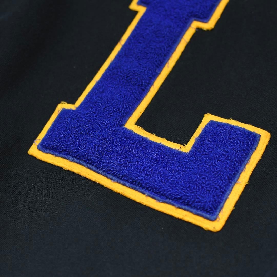Vintage Remake Lettered Patch Sweat Trainer Black - image 4