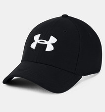 NWT Under Armour Men's UA Blitzing 3.0 Cap Hat Size M/L NEW Black White Stretch