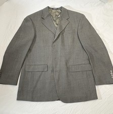 Oscar de la Renta Men's 100 Wool Dark Gray Sport Coat Jacket Size 42S