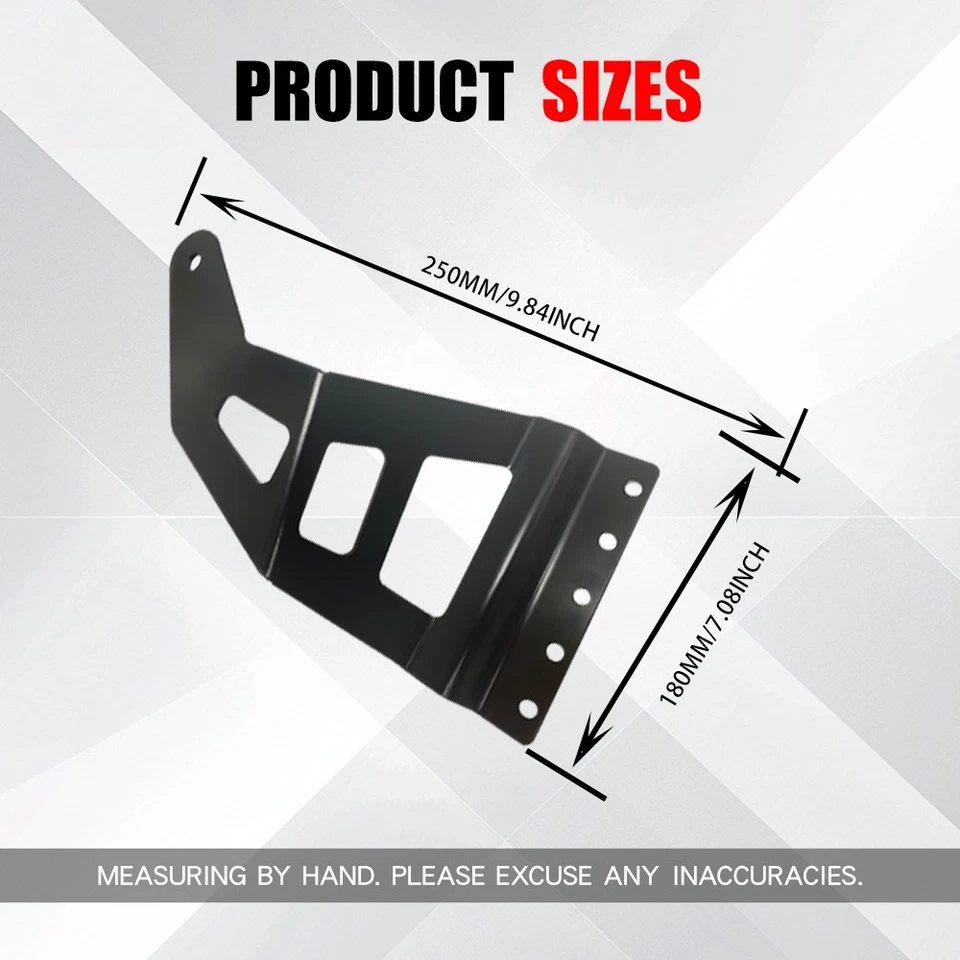 50" White Amber Strobe LED Light Bar Roof Bracket Kits Fit 97-03 Ford F150 Truck - Image 3 of 4