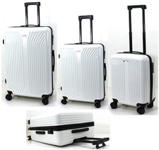 Large Suitcase Medium & Cabin 8 Wheel spin ABS Lightweight Suitcases Hard Shell