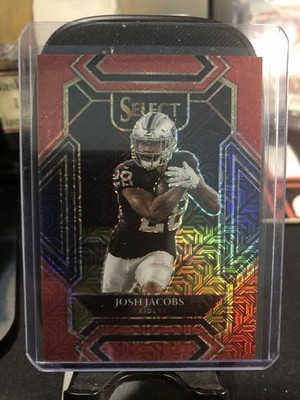 Josh Jacobs 2021 Select Club Level Red Mojo Prizm #221 49