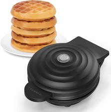 Mini Waffle Maker, 4 Chaffle Maker with Compa...