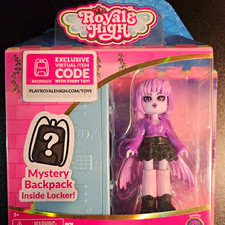 Royale High Dark Series 1 Doll, Unused Virtual Code w/ Locker, Stickers,backpack