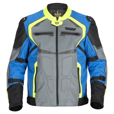 Cortech Hyper-Tec Jacket Black/Hi-Viz/Gun (XL, Gray Black/Hi-Viz/Gun)