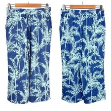 Belle by Kim Gravel Reg Packabelle Paradise Palm Cropped Pant sz XS