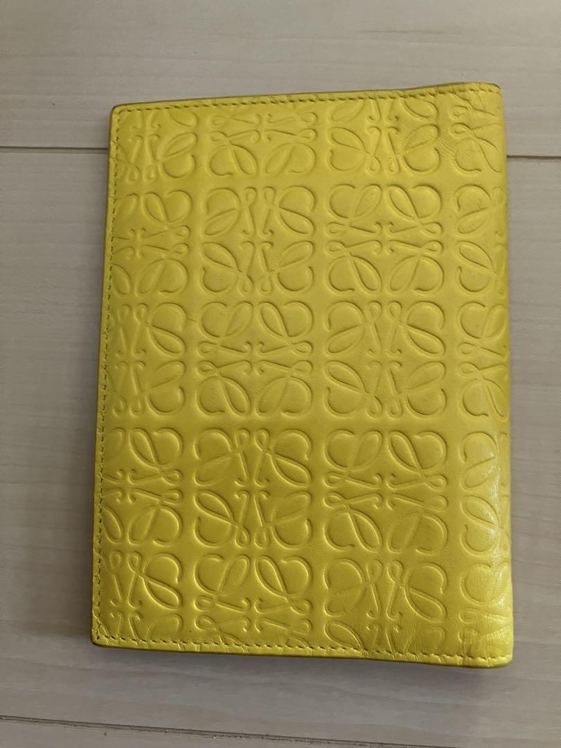 Loewe Wallet Super Passport Case Repeat Anagram Yellow Limited Edition 2509TK