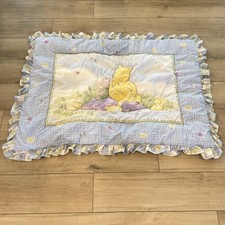 Winnie The Pooh Vintage Baby Crib Quilt Blanket 42"x33" Nursery Decor Disney