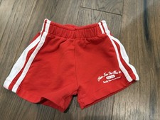 Zara Kids Girls Red Retro Track Shorts  Size 7 122cm 