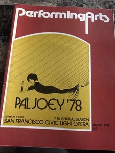 Performing Arts Paul Joey ‘78 Orpheum Theatre 41st Annual Season  Vol.12 No.8