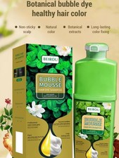 Bubble Hair Color Long Hair Dye Shampoo 500ml Long-Lasting Plant Dying opportune