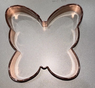 Butterfly Copper Cookie Cutter, Wilton Brand Rolled Edge Heavy Duty