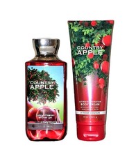 Bath  Body Works COUNTRY APPLE Fragrance CREAM LOTION  SHOWER GEL Wash LOT
