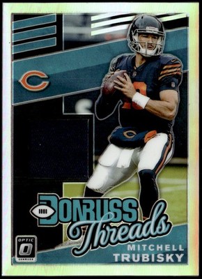 2019 Donruss Optic #DT8 Mitchell Trubisky Donruss Threads Jersey E1