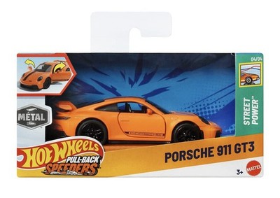 HOT WHEELS PORSCHE 911 GT3 992 PULLBACK SPEEDERS 1:43 SCALE 2025