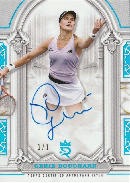 ~ 2024 TOPPS ROYALTY TENNIS IMPERIAL INK PLATINUM * 1/1 * AUTO - GENIE BOUCHARD