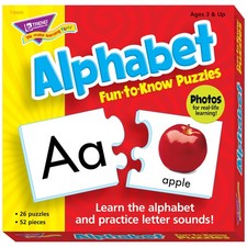 TREND ENTERPRISES, INC. Fun-to-Know Puzzles: Alphabet, game, 3 x 6 in T-36002 