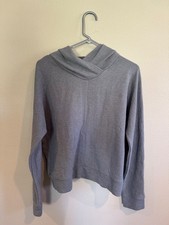 Zyia Active Gray Hoodie, Textured, Ladies Size Medium