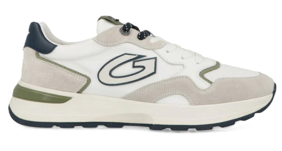 ALBERTO GUARDIANI GM61030A LEVANTE SPORT SNEAKERS SPORTS SHOES MEN OFF WHITE