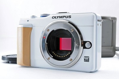 OLYMPUS PEN Lite E-PL1s 12.3MP Spiegellose Digitalkamera Weiß Gehäuse Geteste...