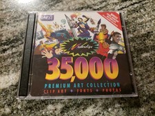 35,000 Premium Art Collection Clip Art Masterclips PC Windows CD-ROM 2 CDs 1996