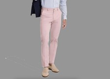 Michael Kors Men's Pink Classic-Fit Stretch Performance Pants 38 X 31 Imperfect