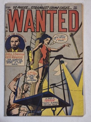 Wanted Comics #27 VG 1950 GGA Pre-Code GOLDEN AGE CRIME, Mort Leav 