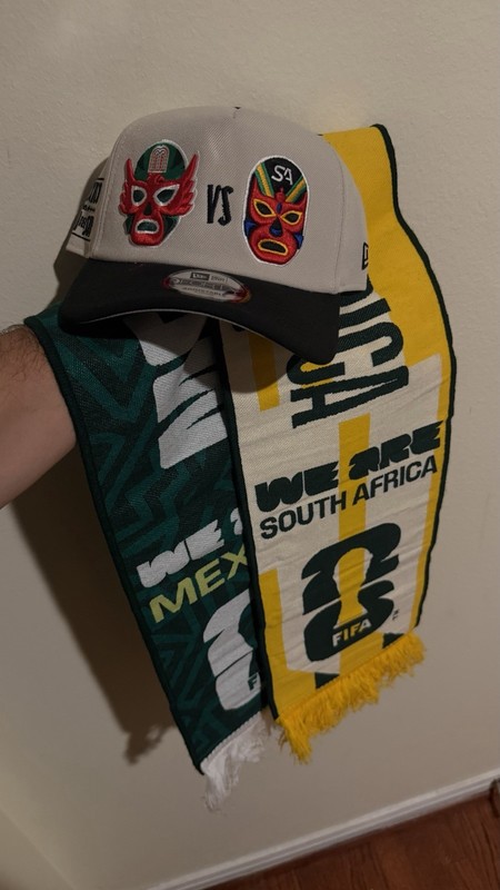 FIFA World Cup Mexico vs South Africa Matchup Scarf And New Era Luchador Hat