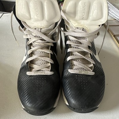 Nike Hyperdunk Men s Black/White High Top Leather Basketball Sneakers