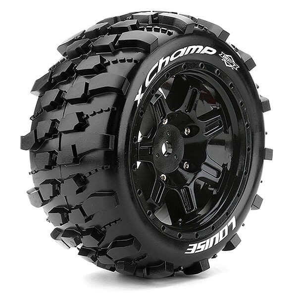 Louise RC X-Champ Xmaxx (24mm Hex) Wheels & Tyres (Pair)