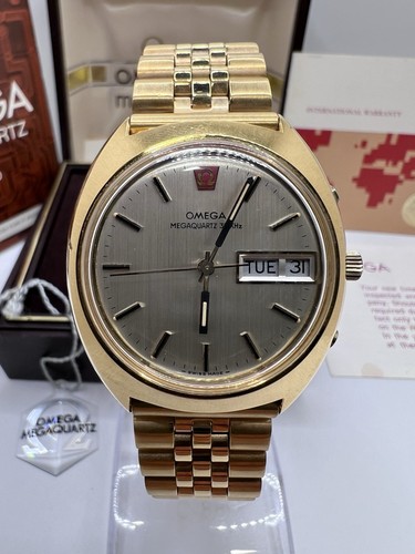 Vintage 70’s Omega Mega Quartz 32khz Day/Date Watch Cal 1310 3...