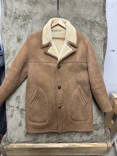 Marlboro Heavyweight Shearling Coat Saks Fifth Avenue lined Size 40 flawed