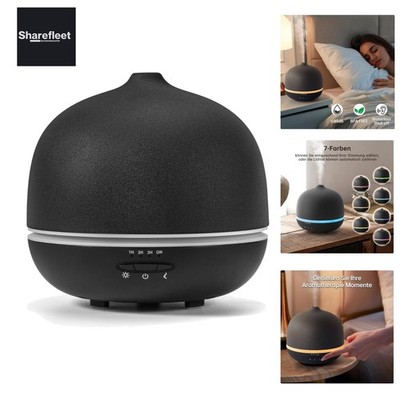 Keramik Aroma Diffuser-Diffusor für Ätherische Öle 500 ml,Schwarz Luftbefeuch...