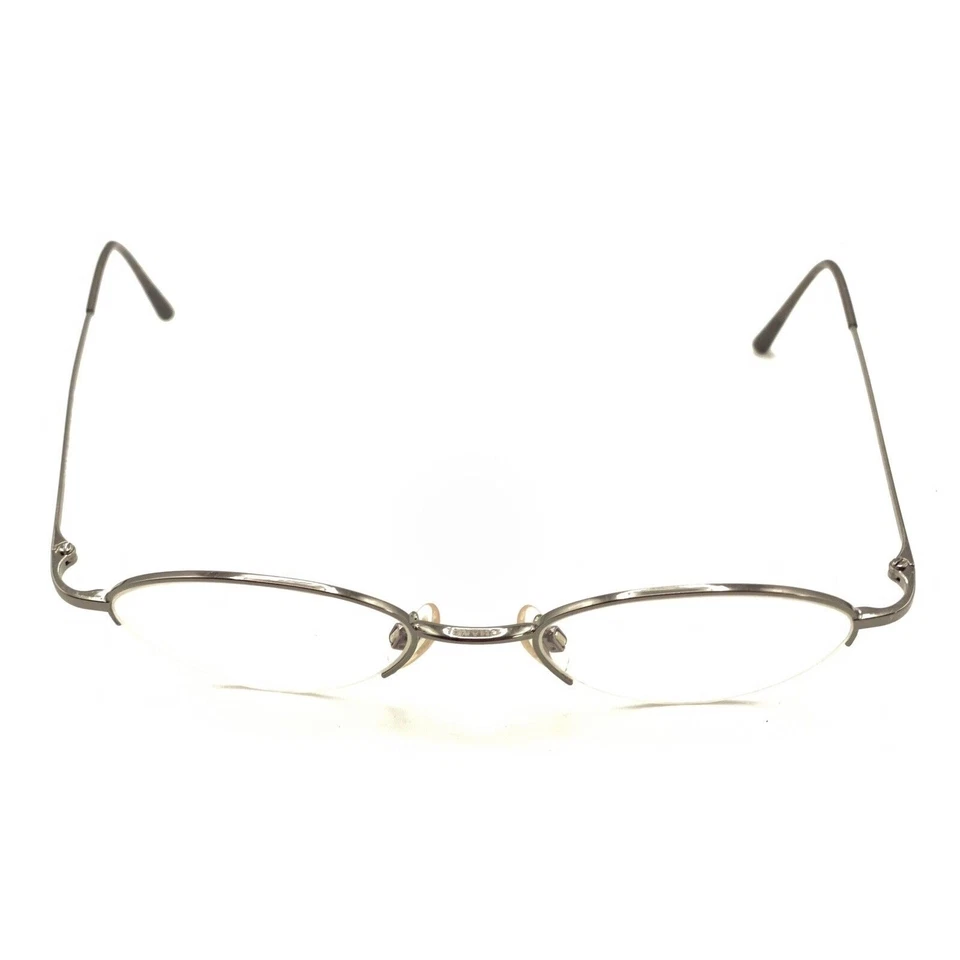 Chanel 2002 108 Monturas Metálicas Media Borde Gris Gunmetal 47-19 130 Italia Foto 3 de 4