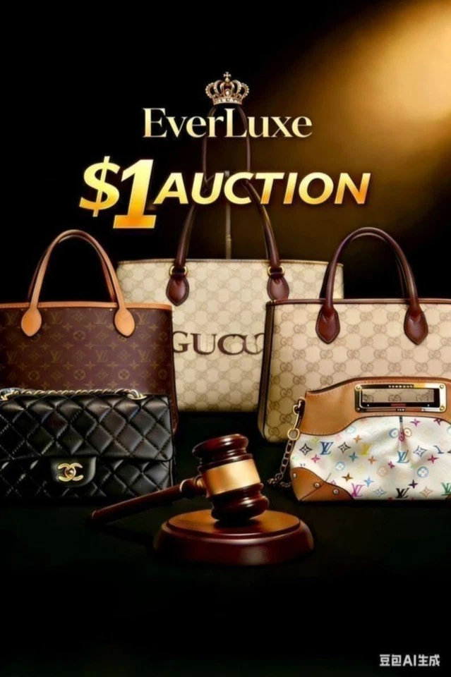 Messsive sale and 1$ Acution for LV , Gucci and more Pre-Owned Luxury Bran