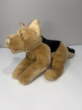 Animal Alley Toys R Us German Shepherd Puppy Dog Plush Brown Black 14" Realistic