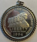 1994 Women in the Military Silver Dollar (in Sterling Silver Bezel) — photo 2