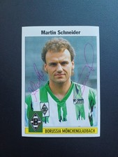 Martin Schneider Borussia Mönchengladbach Panini 95 Collectible Picture Signed Unpasted