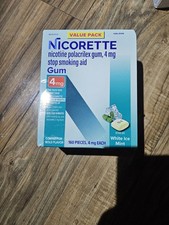 Nicorette 4 mg Coated White Ice Mint Gum - 160 Count