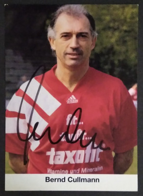 Bernd Cullmann 1st FC Cologne Taxofit Postcard 1995/96 unpasted original autographed