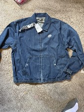 Babylon Men s Blue Denim Jacket Full Zip Poin...