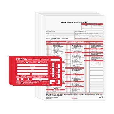 J. J. Keller 10-pk. AVIR Forms, Snap-Out Format, 3-Ply Carbonless, 8.5'' x