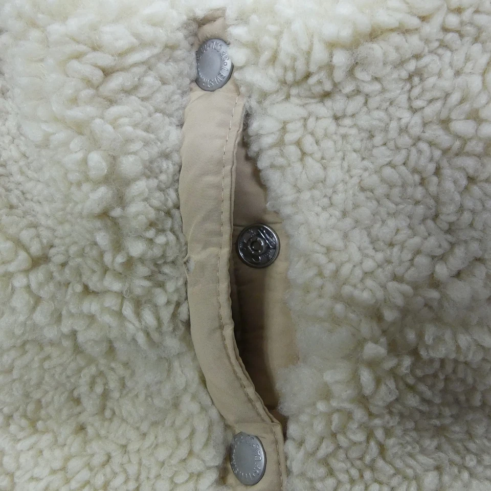Levis Jacket Womens Extra Small Off White Sherpa Teddy - Image 3 of 4