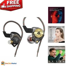 Wired Gaming Earbuds, Ak3file in Ear Monitors, Deep Bass Sound Black