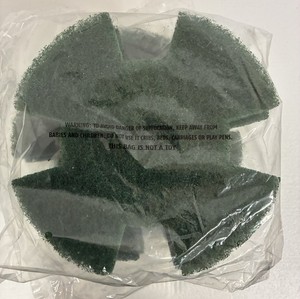 Tennant i-mop XL Green Scrub Pads 8.5" – 10 Pack PN 4033017 OEM 
