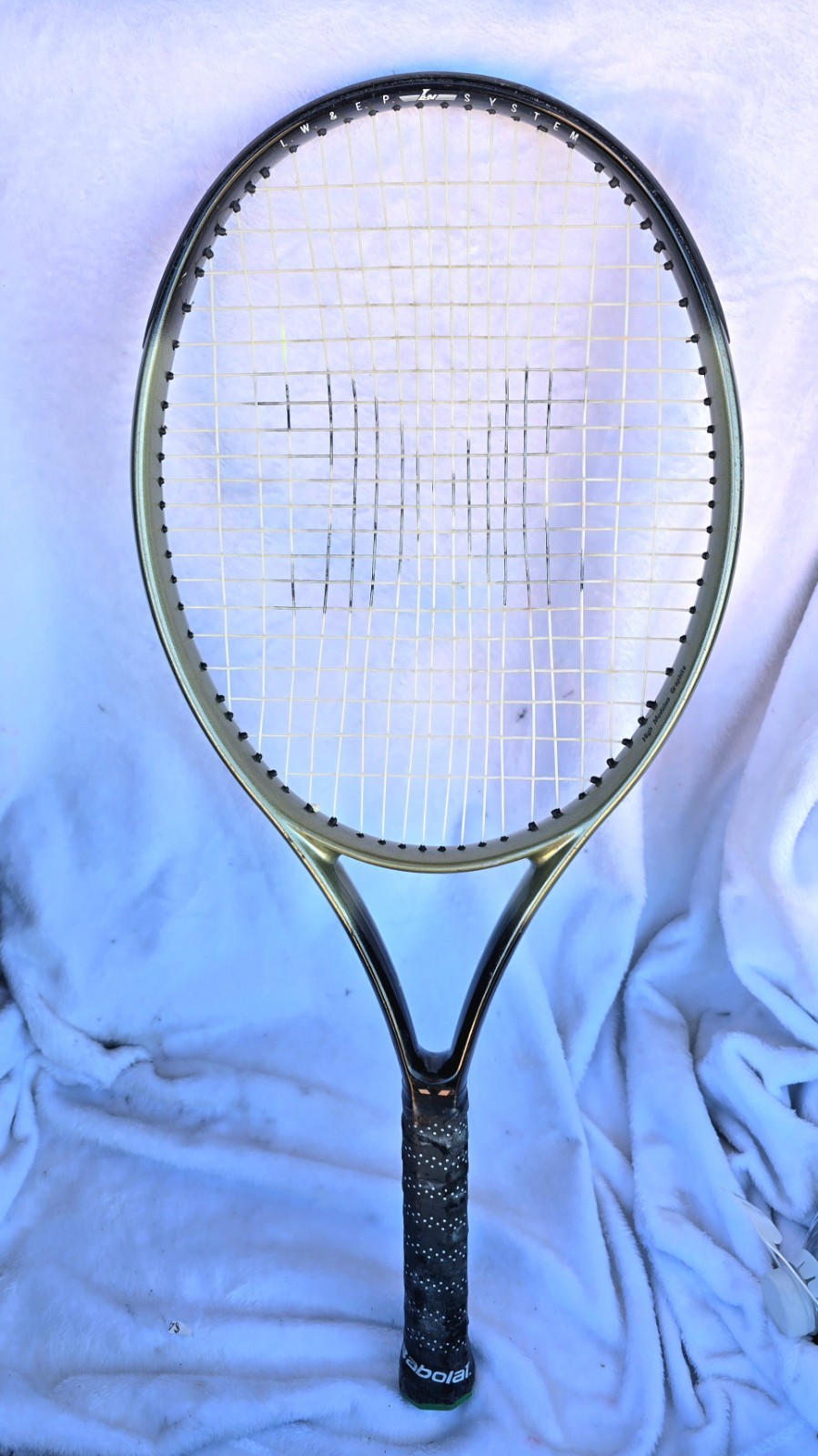 Vintage Hanil Megaton Tennis Racquet  Pro Limited Edition Wide Body Grip 4 3/8