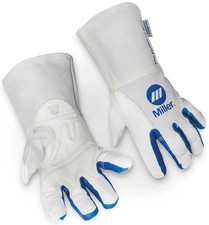 Miller Electric 263333 Lined Cowhide Leather MIG Performance Welding Gloves LRG