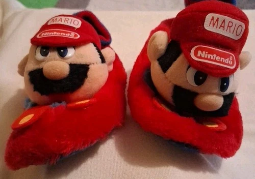 Vintage Pair 1989 Nintendo Mario Size 9-10 Childrens Shoes Rare